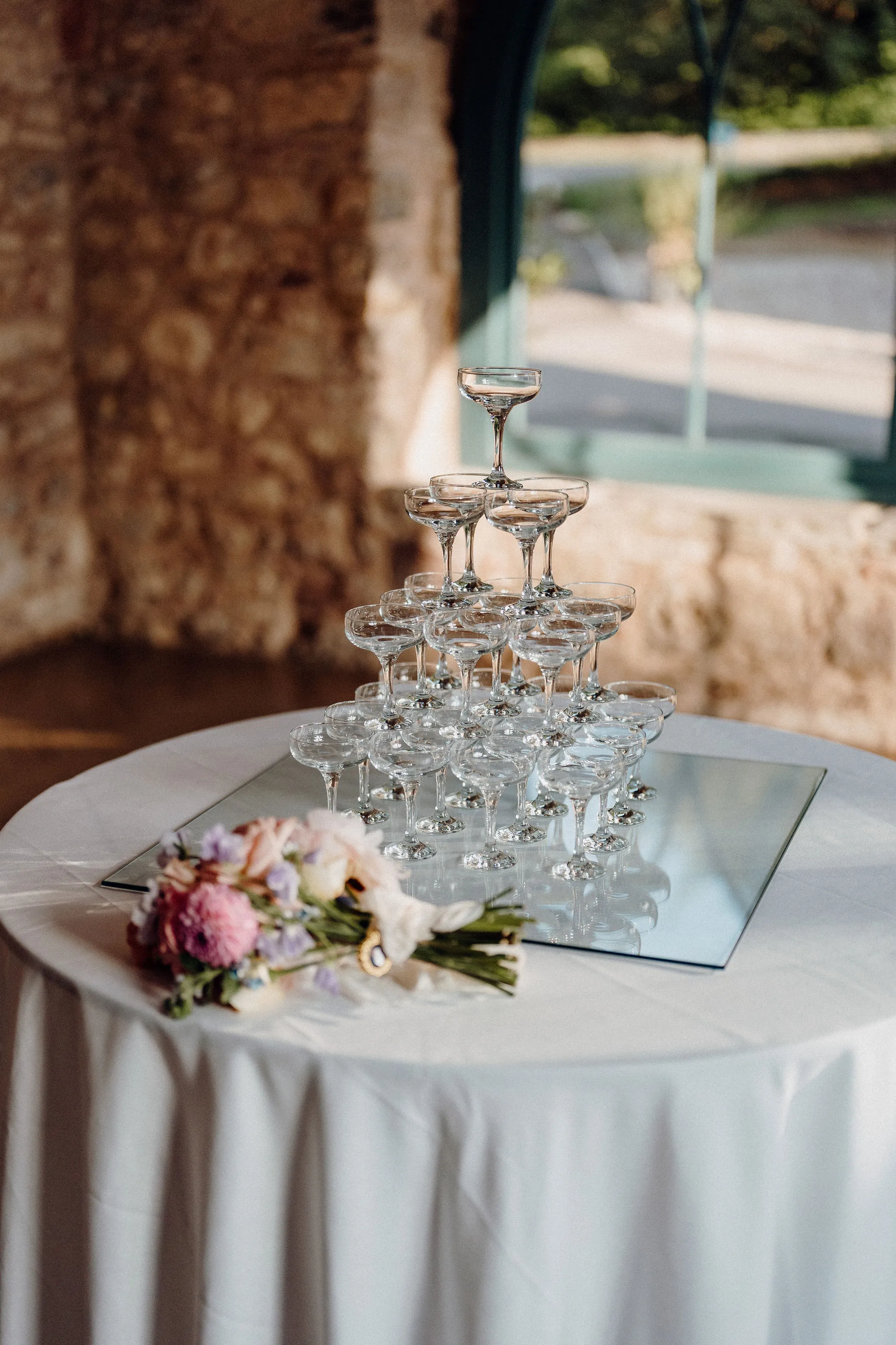 A wedding moment captured at Broxmouth Courtyard.