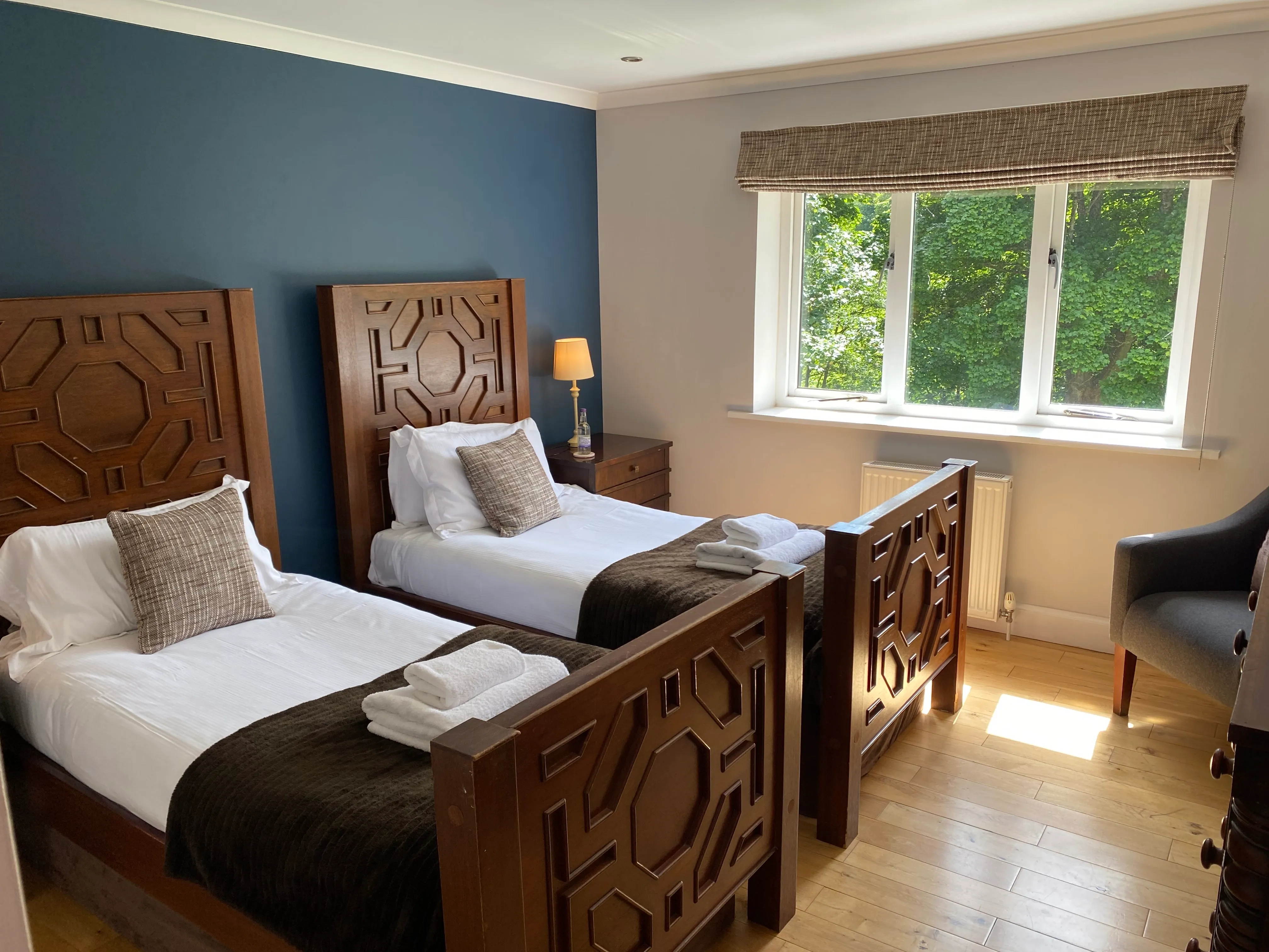 Twin room within Broxmouth estate accommodation.